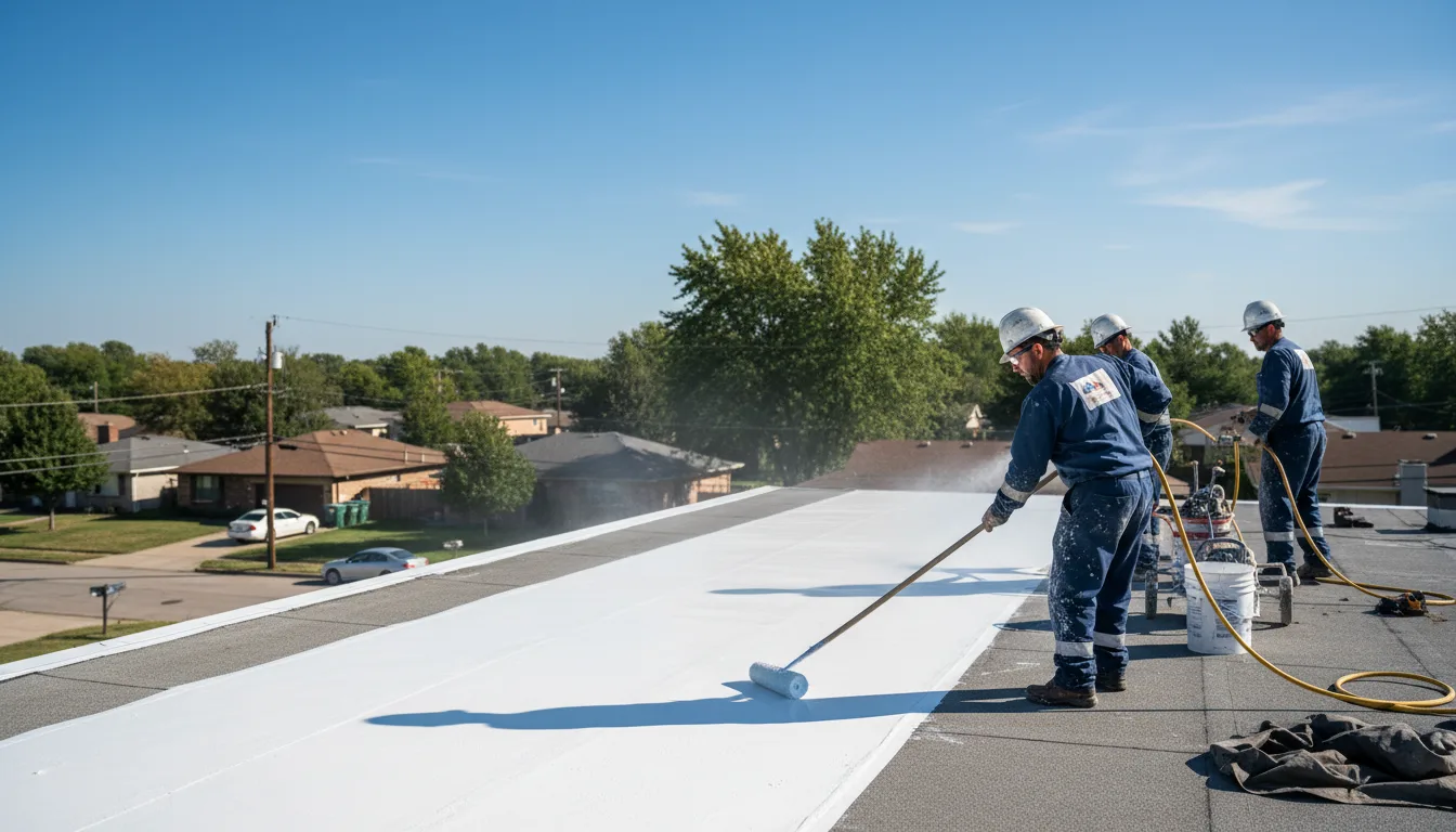 Commercial roof coating in Euless, TX near me